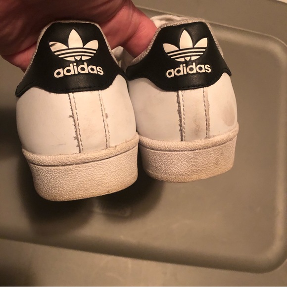 Adidas White with Black Stripe Sneakers - Picture 4 of 10
